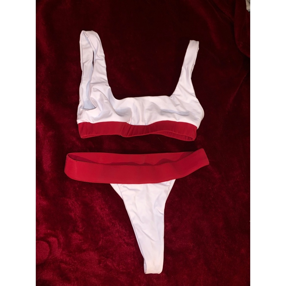 White and red bikini